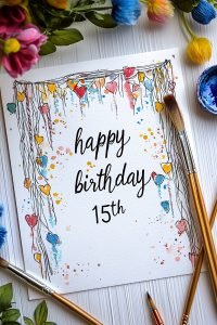 25 Stunning Happy Birthday Drawing Watercolor Ideas for All Ages