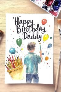 25 Stunning Happy Birthday Drawing Watercolor Ideas for All Ages