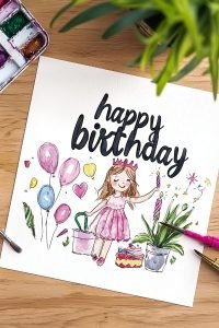25 Stunning Happy Birthday Drawing Watercolor Ideas for All Ages