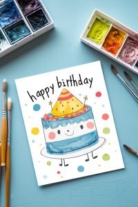25 Stunning Happy Birthday Drawing Watercolor Ideas for All Ages