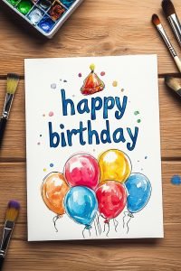 25 Stunning Happy Birthday Drawing Watercolor Ideas for All Ages