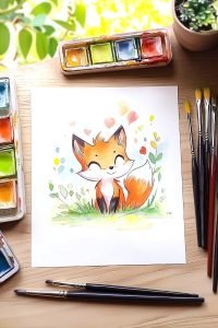 22 Cute Watercolor Drawing Ideas to Spark Your Creativity