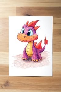 25 Colored Pencil Dragon Drawing Ideas for Fantasy Art Lovers