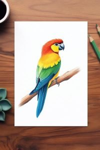 29 Colored Pencil Drawing Bird Ideas for Stunning Sketches